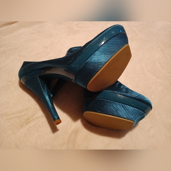 Promise turquoise high heels - Picture 4 of 10